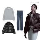 게스 베이직 패딩 푸퍼 58930