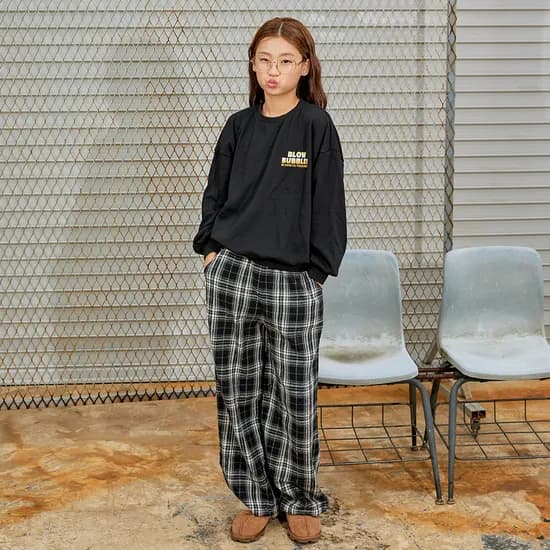더데이걸 체크바지 기모 7,990원