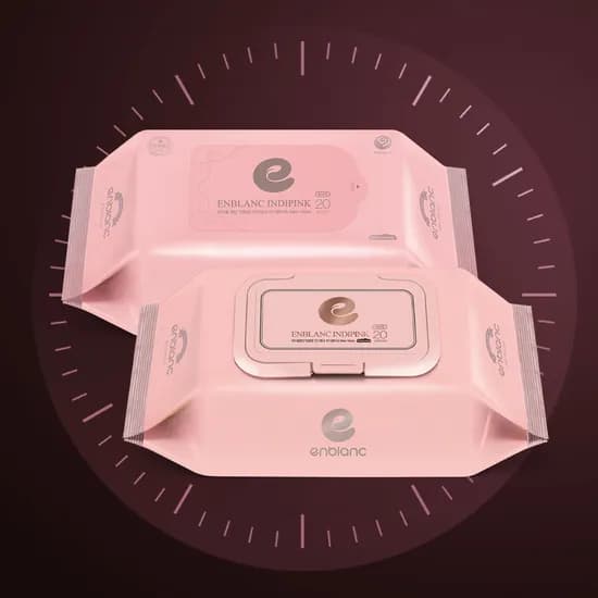 앙블랑 아기 물티슈 세이프 인디핑크 휴대용 20매 12팩