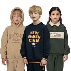예일하버드키즈 플리스/기모 상하복