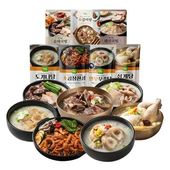 곱창파는청년들 순대 돼지국밥 도가니 500g 1팩