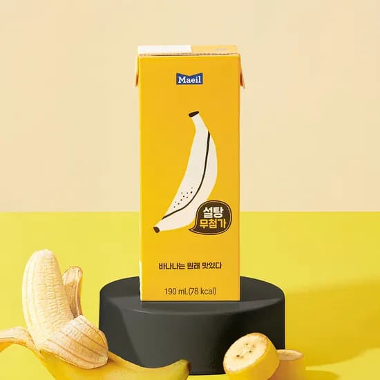 바나나는 원래 맛있다 멸균 바나나 우유 190ml 24개