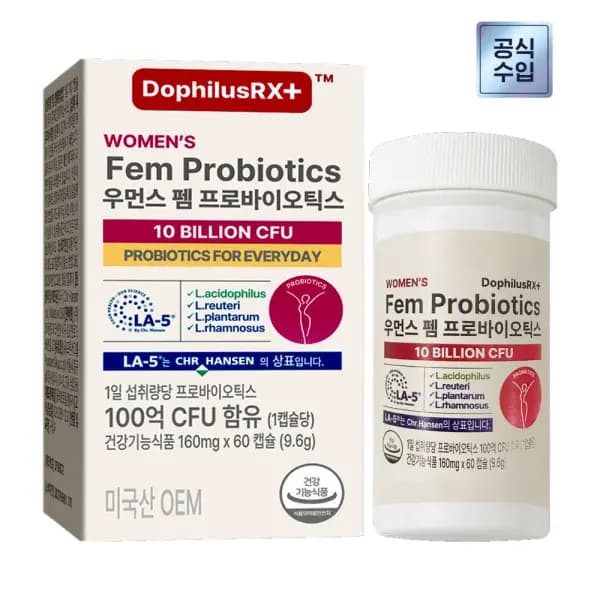 자로우 여성 유산균 100억 CFU 60캡슐