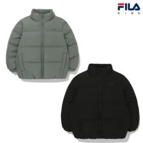 휠라키즈 덕화이버 숏패딩