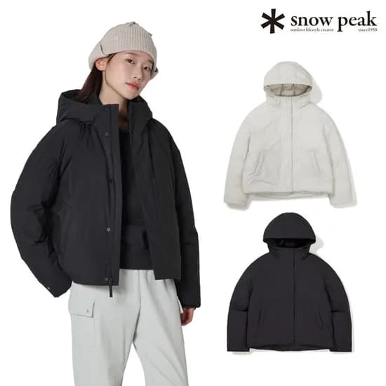 스노우피크 우먼스 후드 구스 미들다운