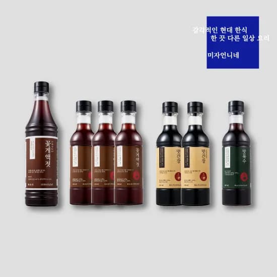 미자언니네 꽃게액젓 맛간장 소스 세트 7병