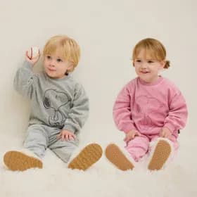 밀크마일 비니꾸욱곰돌반폴라티셔츠