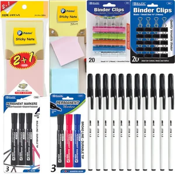 종이나라 양면색종이 90매 유성매직 6개