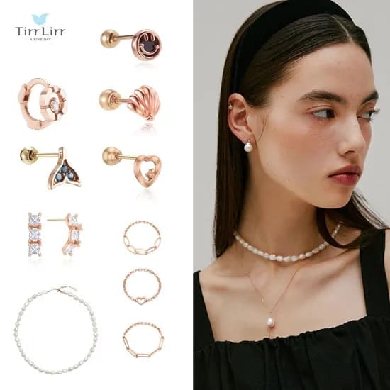 티르리르 14K골드 베이직볼 체인반지