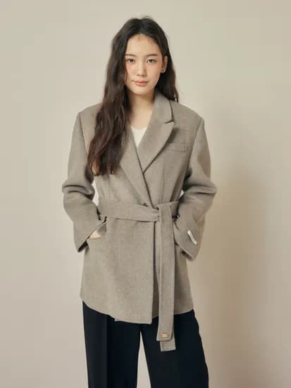 지고트 울 캐시미어 블렌드 싱글 핸드메이드 자켓