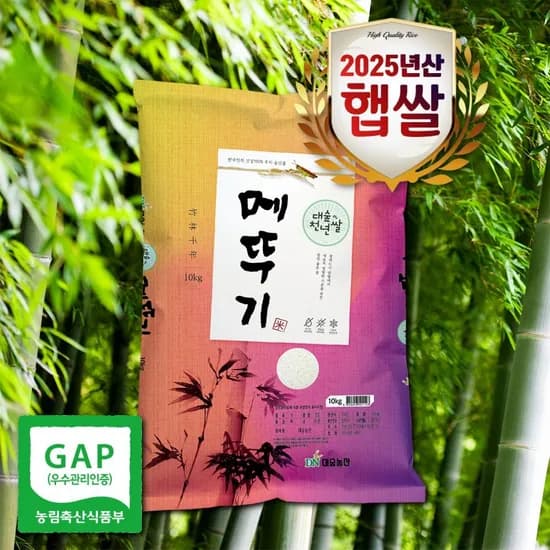 GAP인증 천년담양 메뚜기쌀 새청무 10kg