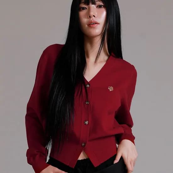 라이크더모스트 에센셜 브이넥 니트 가디건