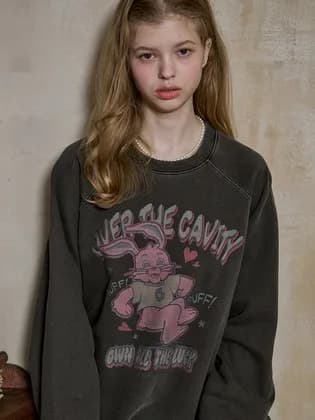 꼼파뇨 허프 홉피 레글런 피그먼트 맨투맨