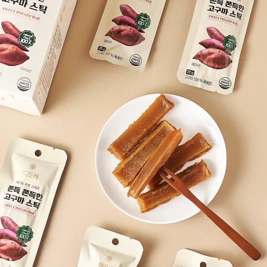 해뜨레 고구마 말랭이 스틱 쫀드기 20g 10개