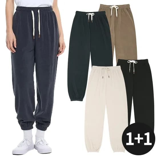 후리스 트레이닝 조거팬츠 1+1
