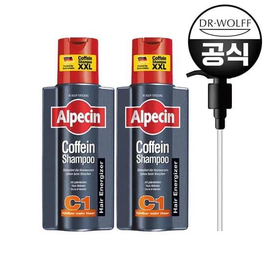알페신 카페인샴푸 c1 375ml 2개+펌프