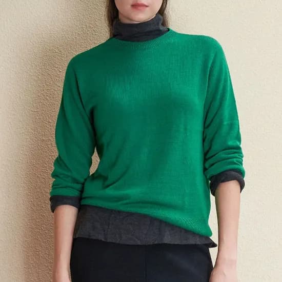 세컨스킨 메리노울 풀오버니트티