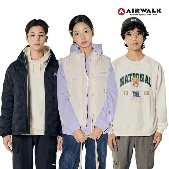 에어워크 주니어 베이직 경량 패딩점퍼