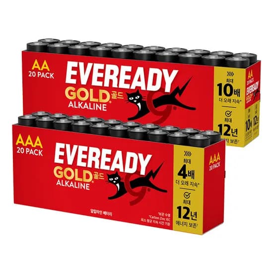 에너자이저 건전지 20개