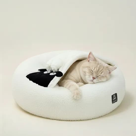 레토지엠에스 고양이 하우스 숨숨집 강아지하우스 방석 도넛 양 쿠션