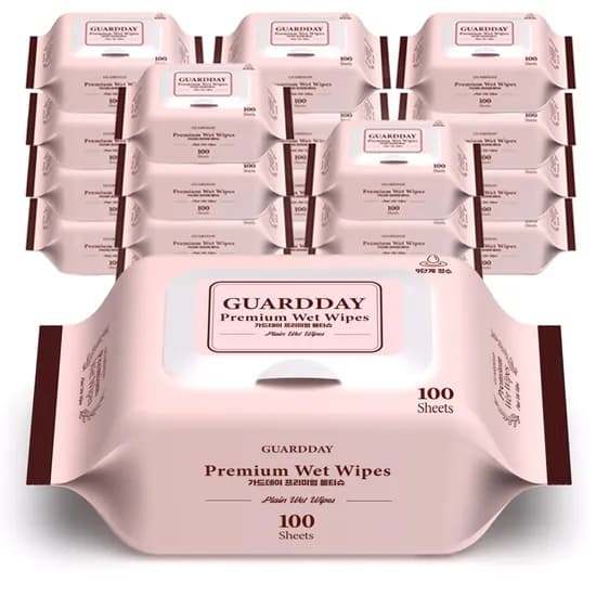 9단계 정제수 물티슈 캡형 100매*20팩