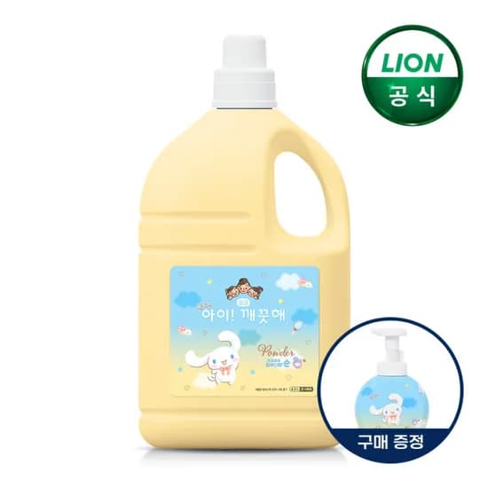 아이깨끗해 시나모롤 대용량 리필 순향 4.5L 1개 공용기 증정