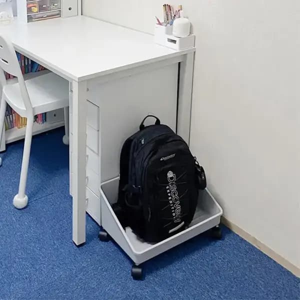 이동식 가방보관함 2개 데스크 수납선반