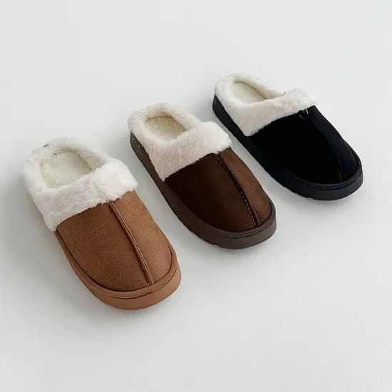 남여공용 겨울 방한용 털슬리퍼