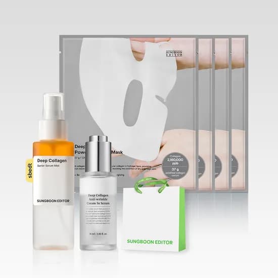 성분에디터 딥콜라겐 겔마스크팩 4매+세럼+미스트 3종SET 29,000원