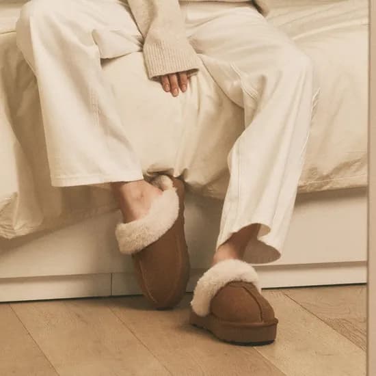 이누이트 키높이 플랫폼 털슬리퍼