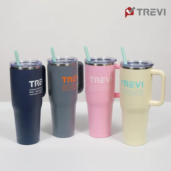 트레비 보온 보냉 대용량 텀블러 1.2L 네이비 그레이 핑크 아이보리