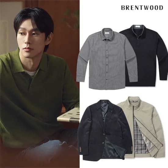 브렌우드 헌팅자켓 울블렌디드 헤링본