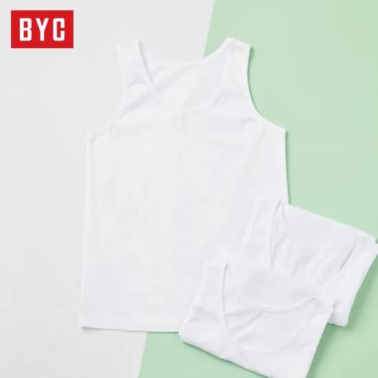 BYC 아동 런닝 6매 세트