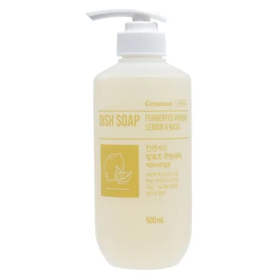 프리미엄 발효초 주방세제 레몬엔바질 500ml 1개