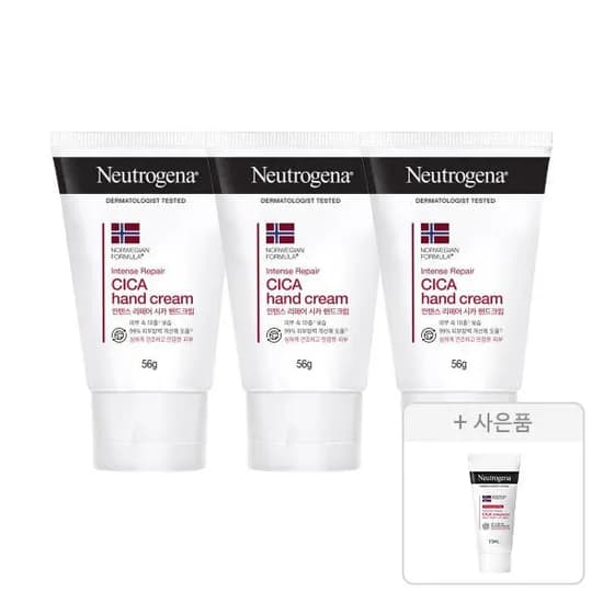 뉴트로지나 인텐스 리페어 핸드크림 56g 3개