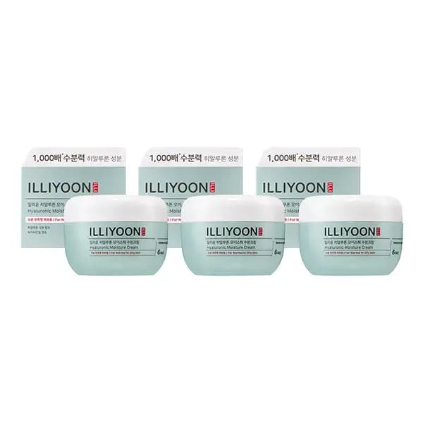 일리윤 히알루론모이스춰 수분크림 100ml 3개