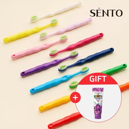 센토 딥클린 초미세모 어린이칫솔 12개입