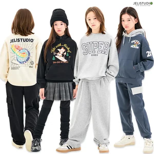 젤리스튜디오 미키와 친구들 데일리후드점퍼