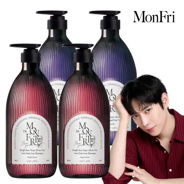 10분 러쉬 맥주효모 탈모완화 샴푸 1059ml 2개