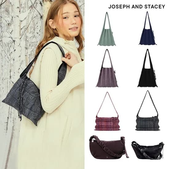 조셉앤스테이시 플리츠 보헤미안 가방 3컬러