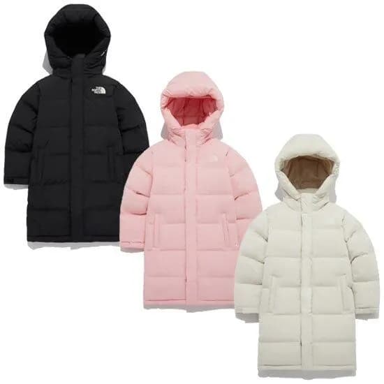 노스페이스 익스플로링 하이브리드 다운 코트 아동 롱패딩