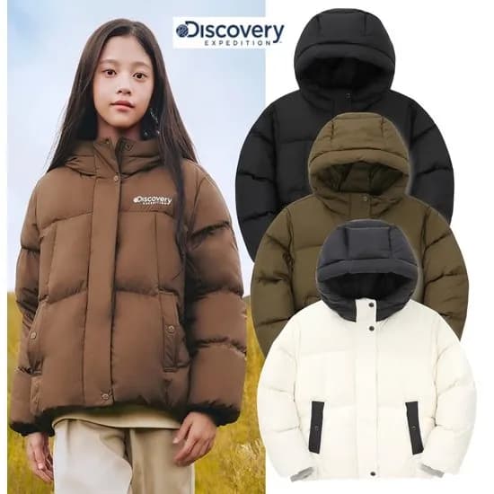 디스커버리키즈 여아 글로우 다운 패딩