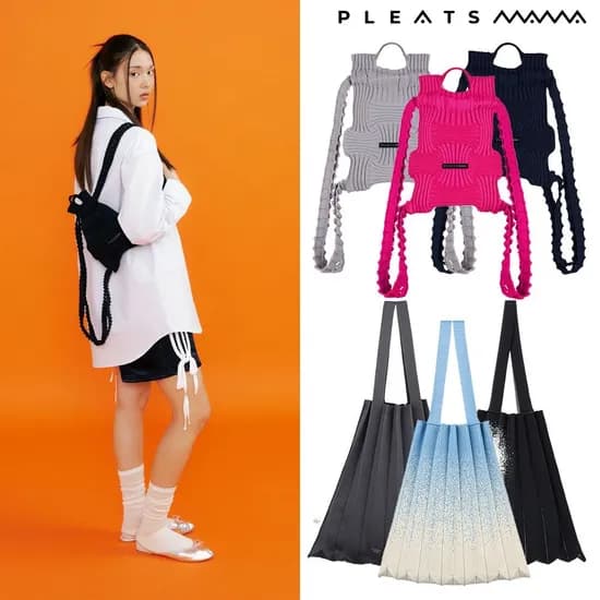 플리츠마마 토트백 토프베이지