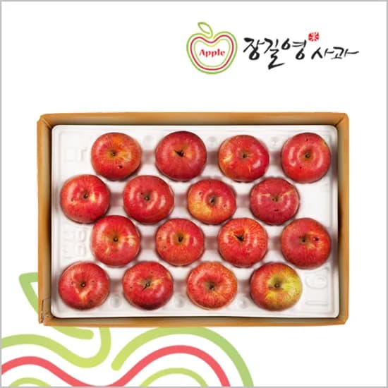 장길영 알뜰 사과 5kg 대과 (10~16과)