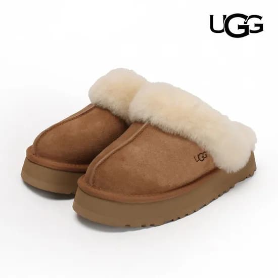 어그 털슬리퍼 디스케트 체스트넛