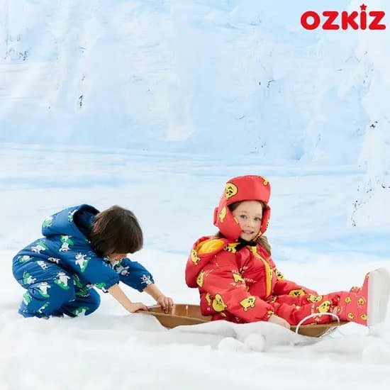 오즈키즈 골든베어 키즈 상하복 스키복