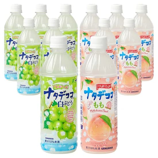 산가리아 나타데코코 백포도 복숭아 드링크 콤보 500ml*12입