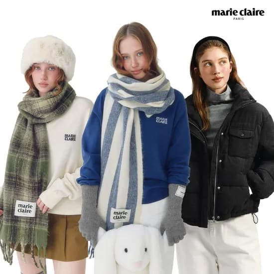 마리끌레르 퍼지 솔리드 머플러