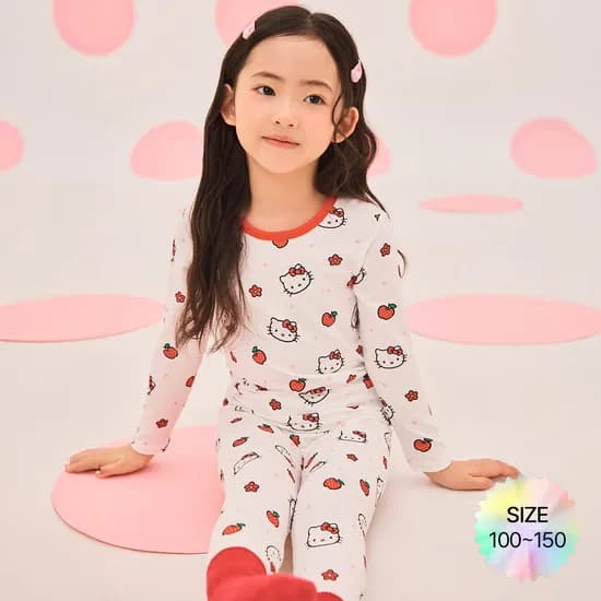 스파오키즈 산리오 라운지 실내복 상하세트