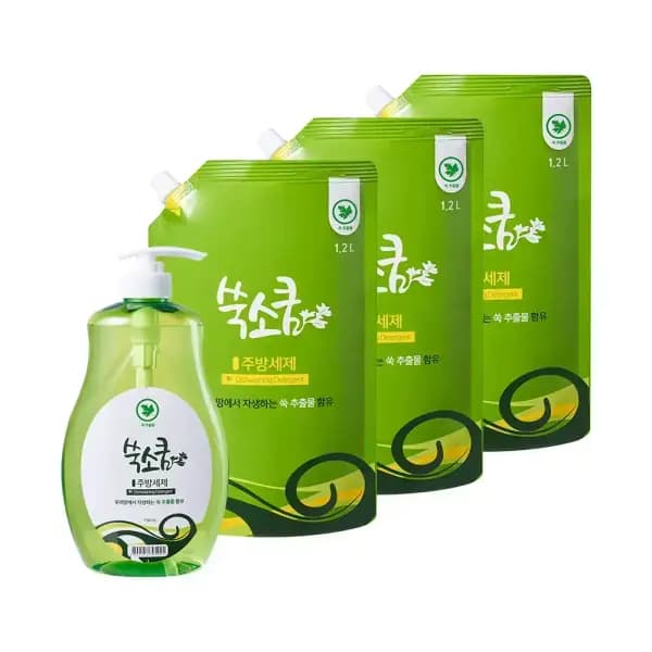쑥소쿰 주방세제 750mL 1.2L 3개